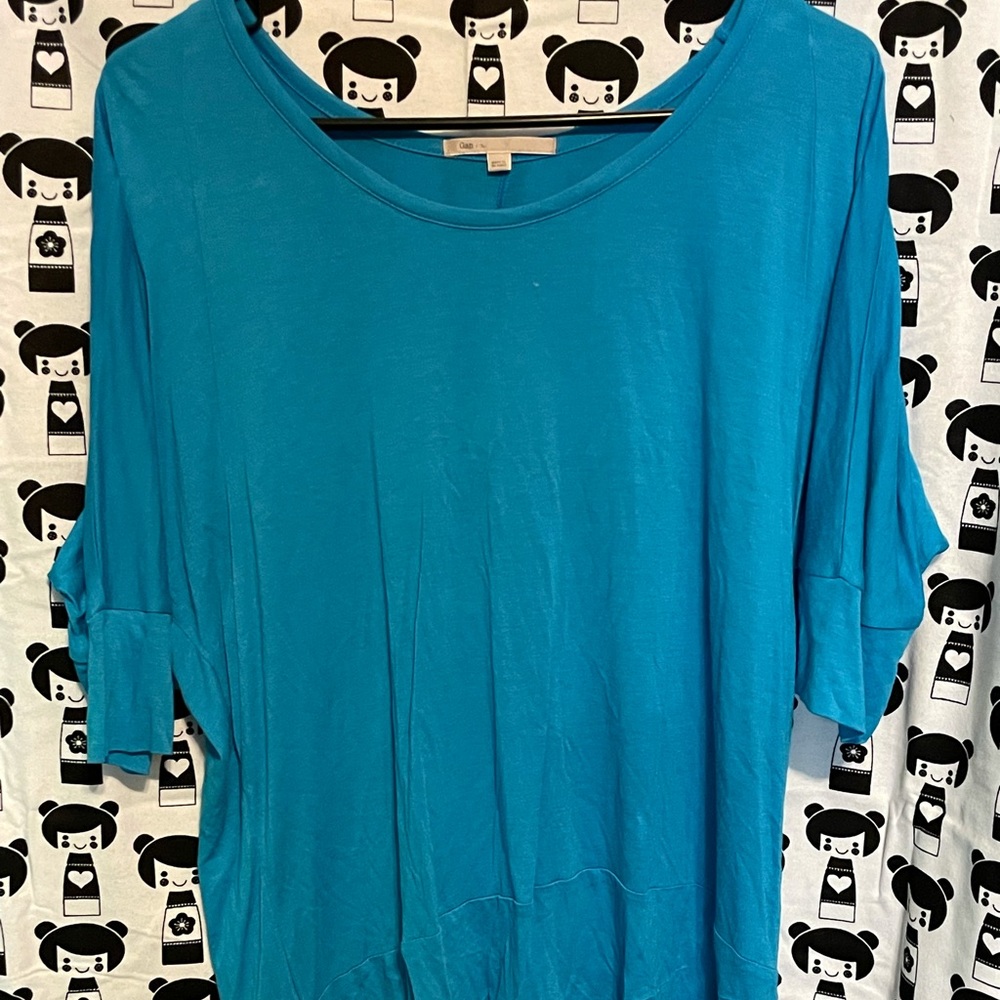 Gap Blue Long Sleeve Shirt Blue Size Medium